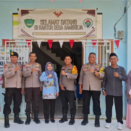 Polsek Bantimurung - Simbang Silaturahmi ke Kantor Desa Sambueja